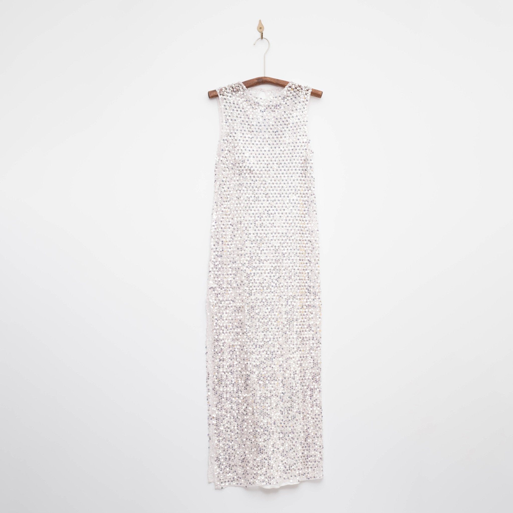 Shona Joy Asteri Silver Maxi Evening Dress Size 0 - Pre - owned - Wind & Song