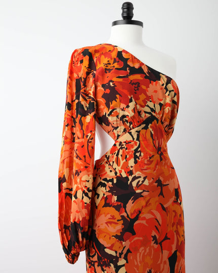 Shona Joy Santos Silk One - Shoulder Dress (Size US 6) - Wind & Song