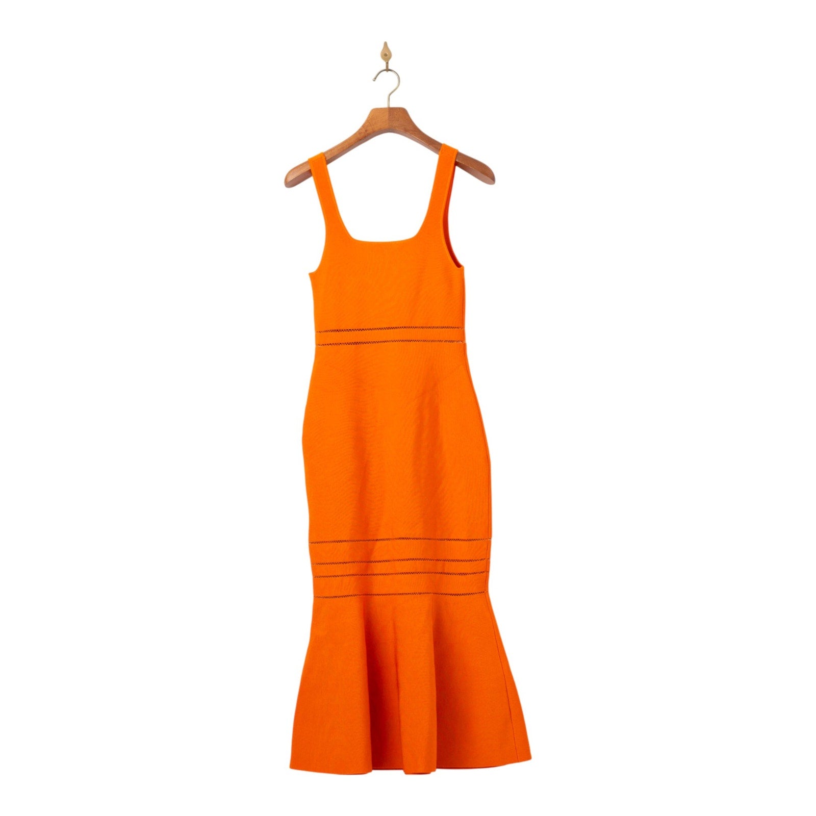 SIMKHAI Louella Midi Dress in Orange - Wind & Song