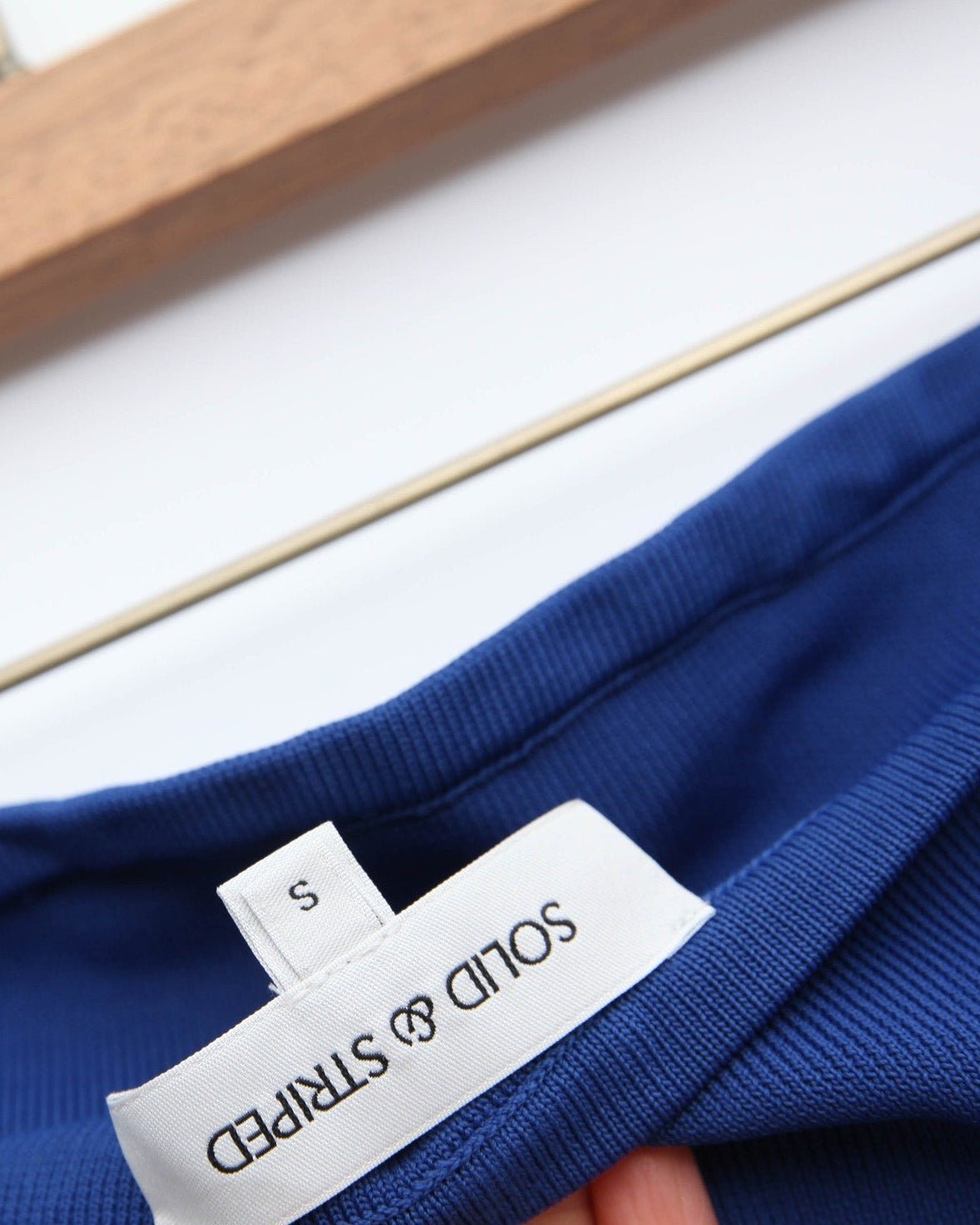 Solid & Striped The Strapless Soglio Dress in Blue Size S - Wind & Song