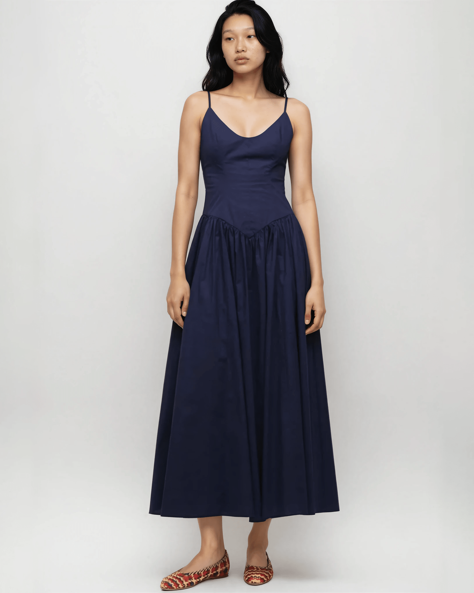 STAUD Dena Blue Cotton Dress – Size 4 & 2 - Wind & Song