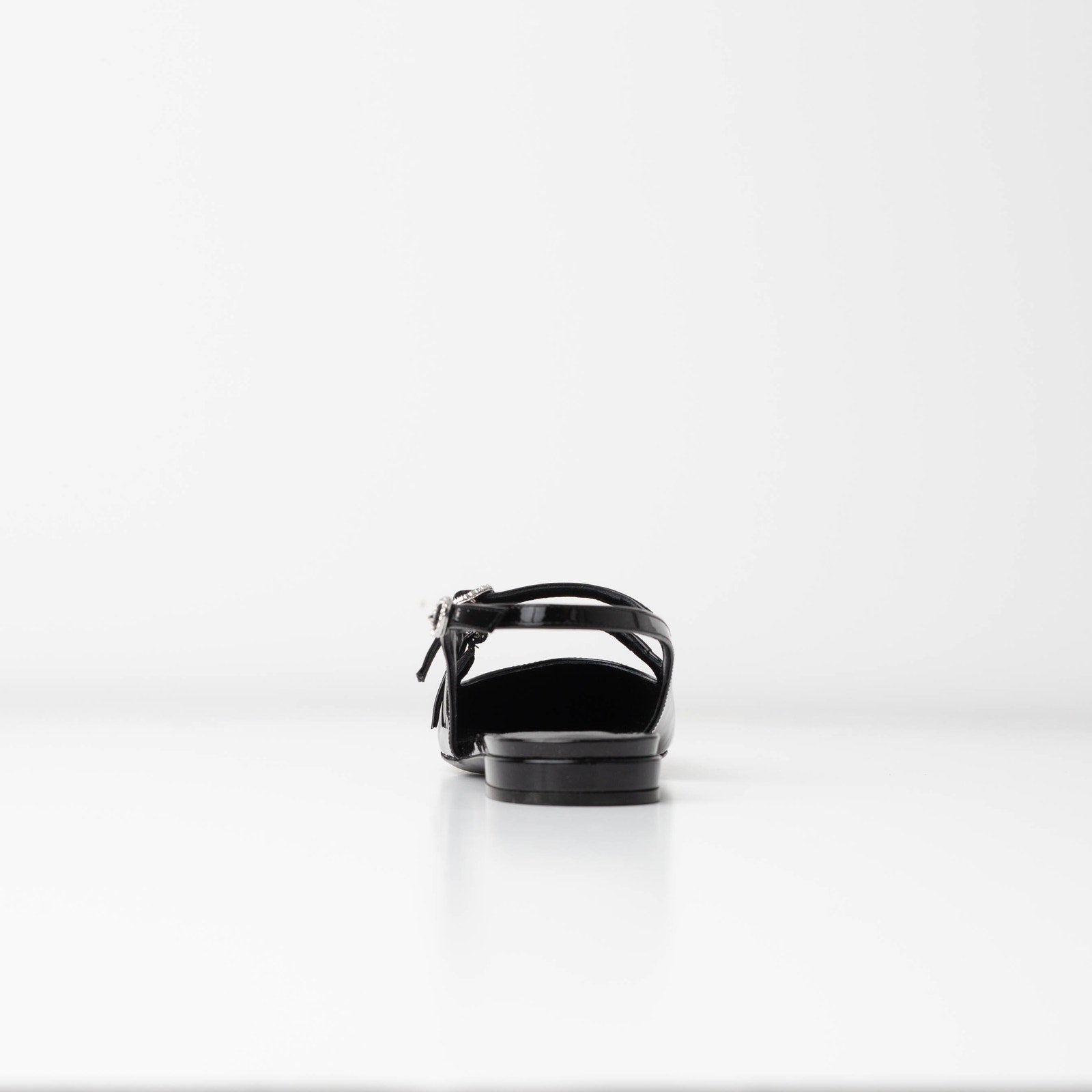 Stuart Weitzman Clarice Patent Leather Slingback Flats - Wind & Song