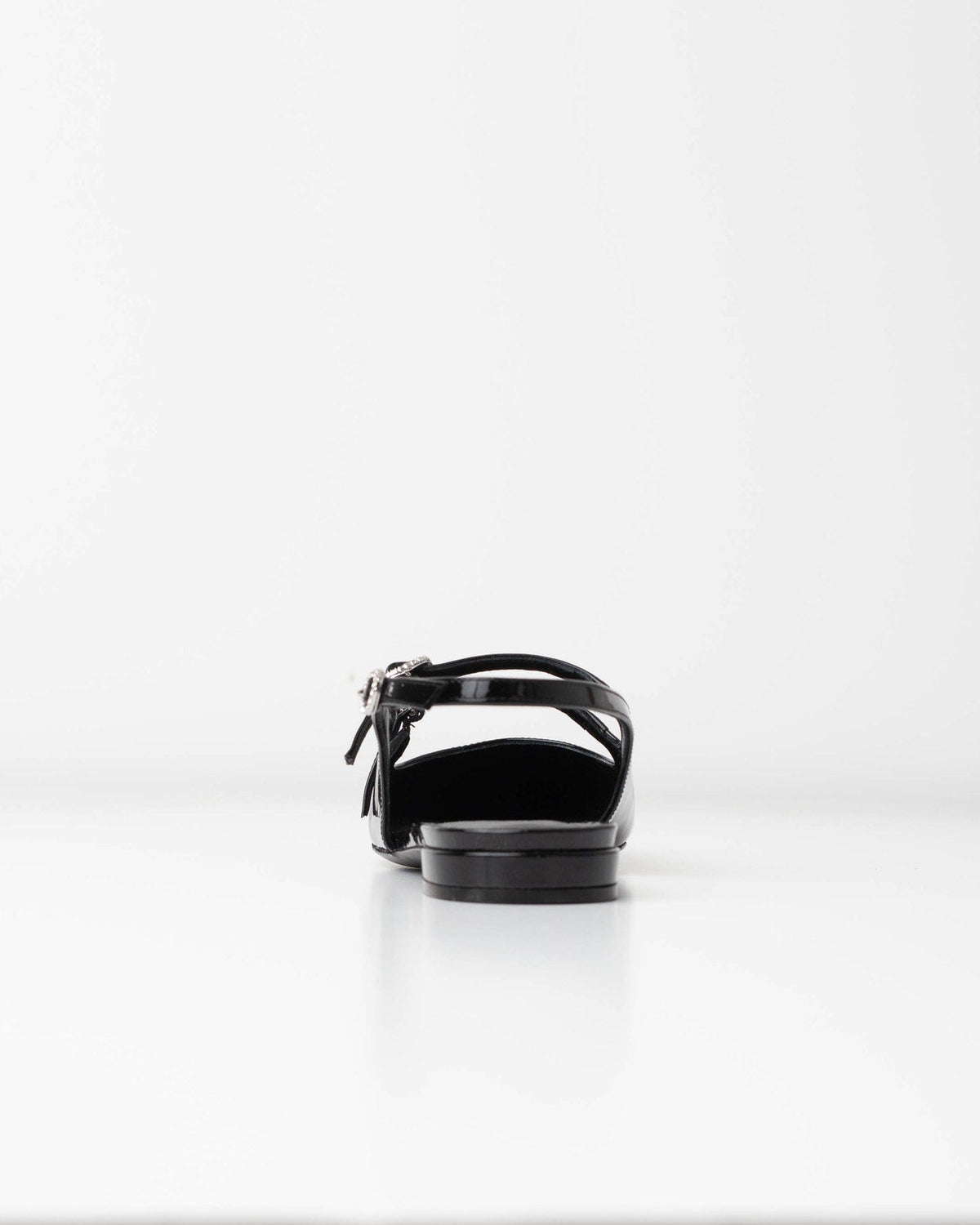 Stuart Weitzman Clarice Patent Leather Slingback Flats - Wind & Song