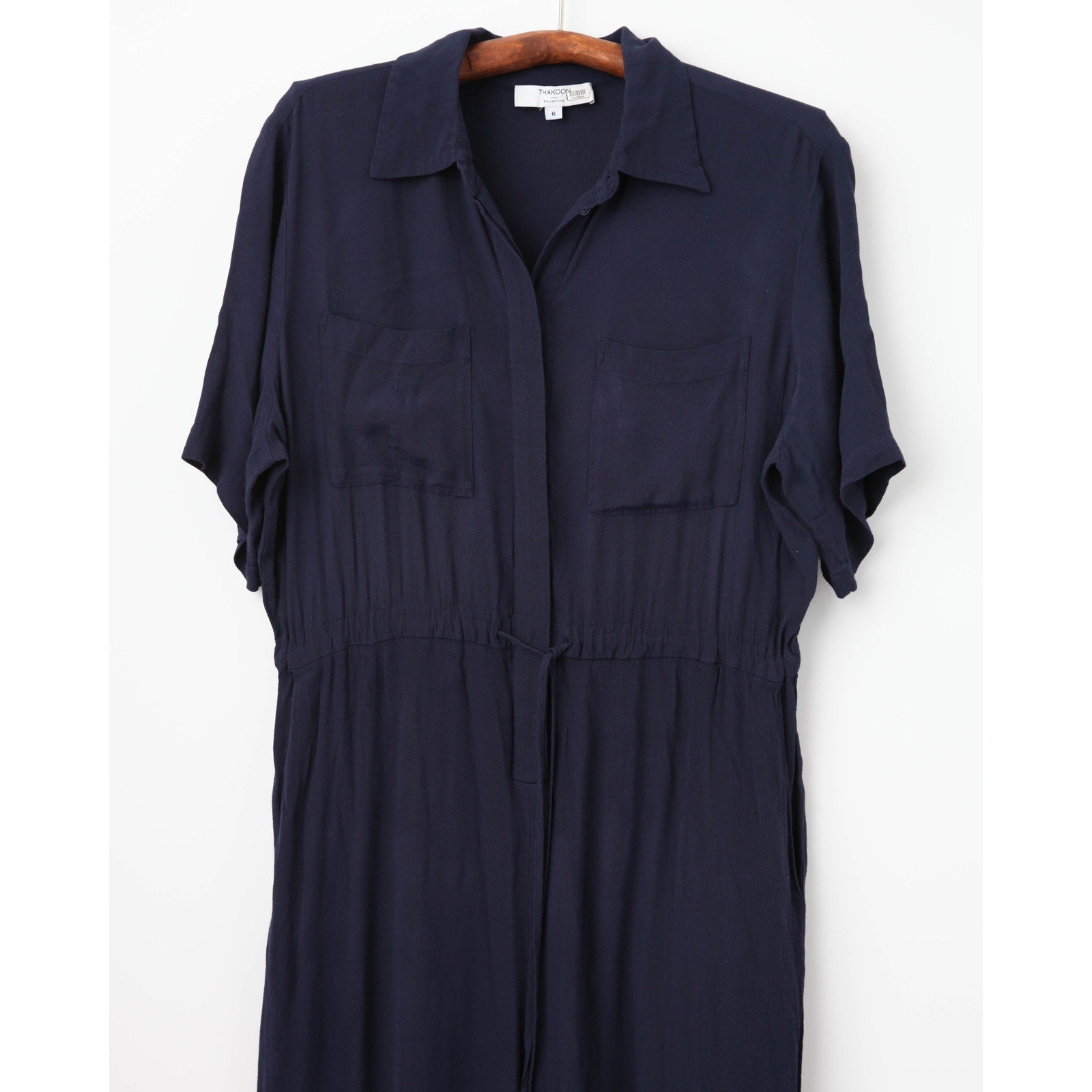 Thakoon Collective Navy Short Sleeve Jumpsuit - Wind & Song