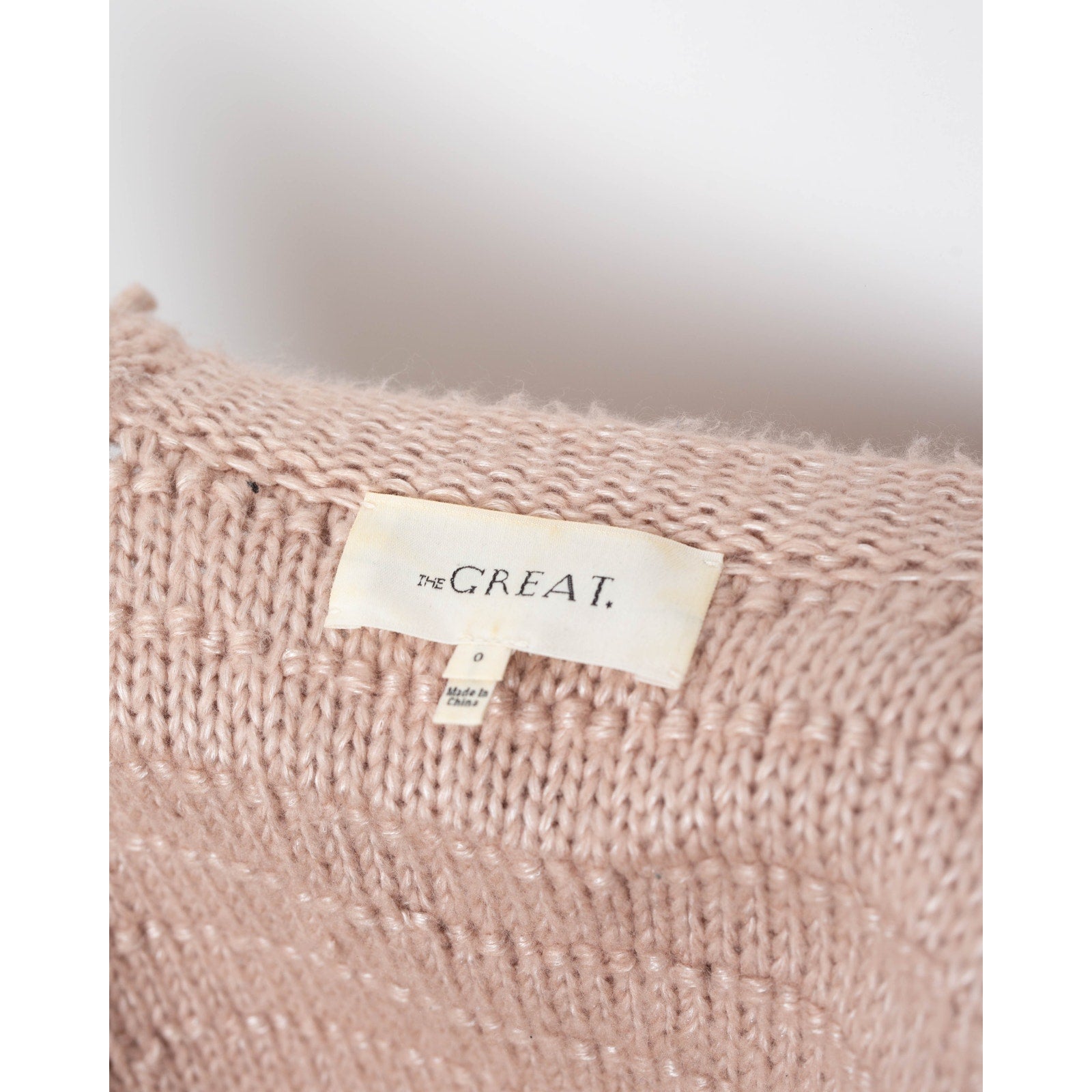 The Great. The Short Monster Loop Knit Cardigan Sweater Open Front TanAIAI - Wind & Song