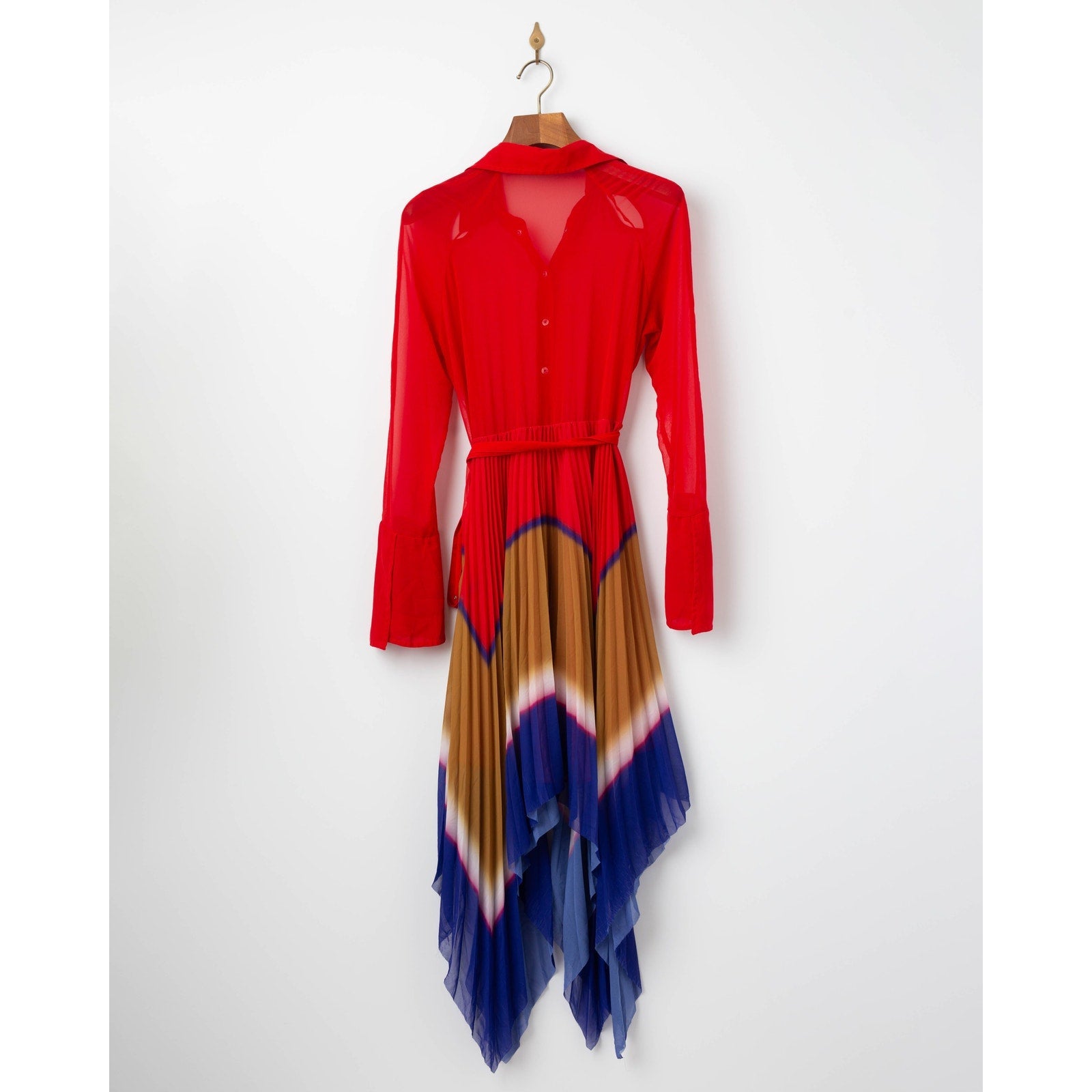 Thebe Magugu Gradient Pleated Chiffon Dress - Wind & Song