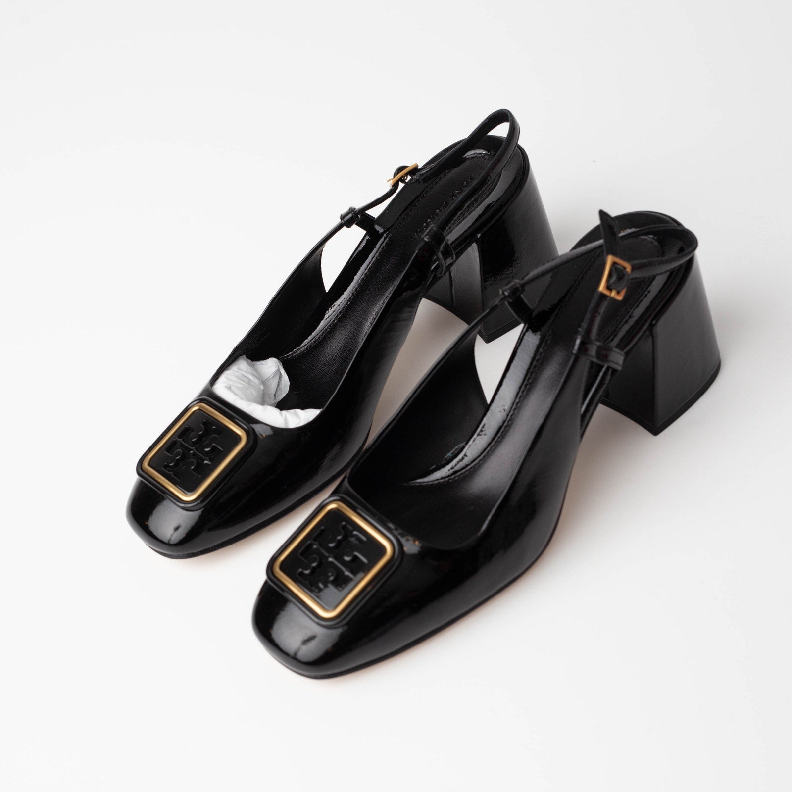Tory Burch Georgia slingback 70mm Patent Leather Pumps - Wind & Song
