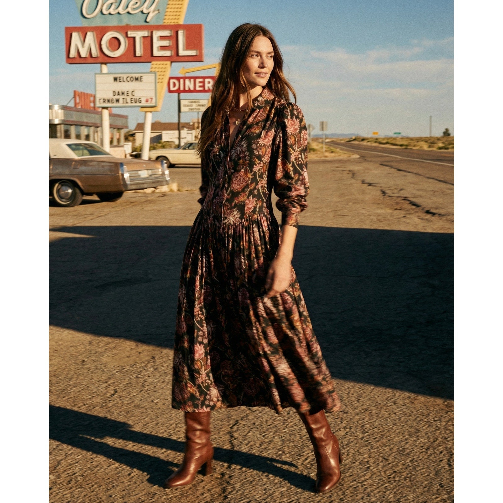 Ulla Johnson Celia Pleated Paisley - print Midi Dress - Wind & Song