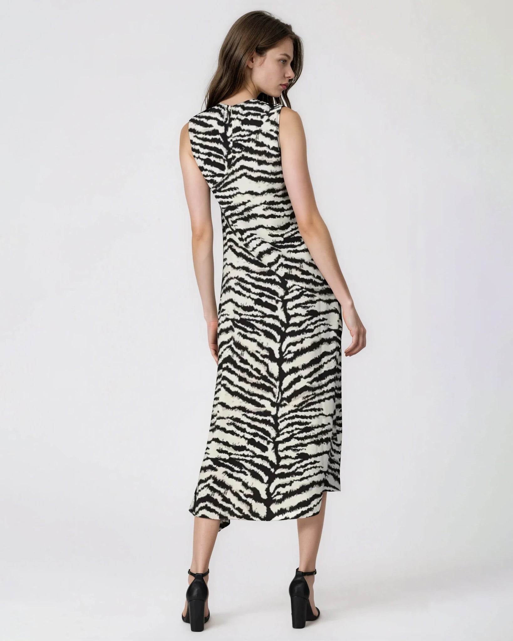 Victor Alfaro Collective Zebra Printed Maxi Dress - Wind & Song