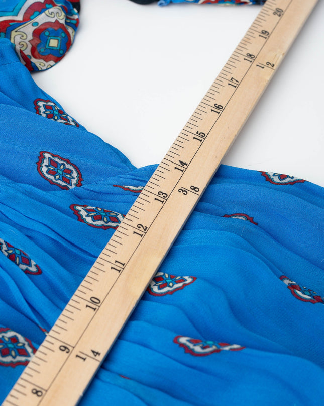 FARM Rio Anika Tiles Blue Maxi Dress