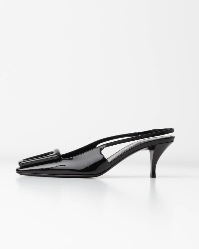 Saint Laurent Women's 24 Slingback Kitten Heel Pumps