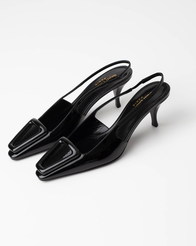 Saint Laurent Women's 24 Slingback Kitten Heel Pumps