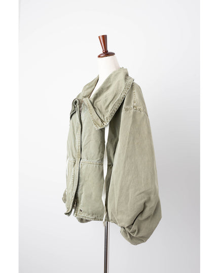 Co Green Rolled Collar Jacket