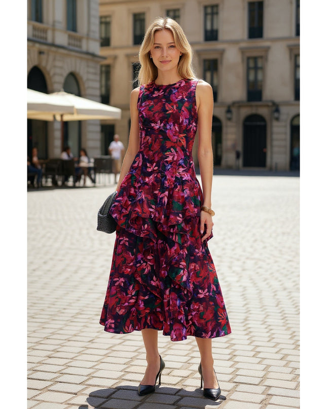 Ulla Johnson Pink Floral Mural Dress