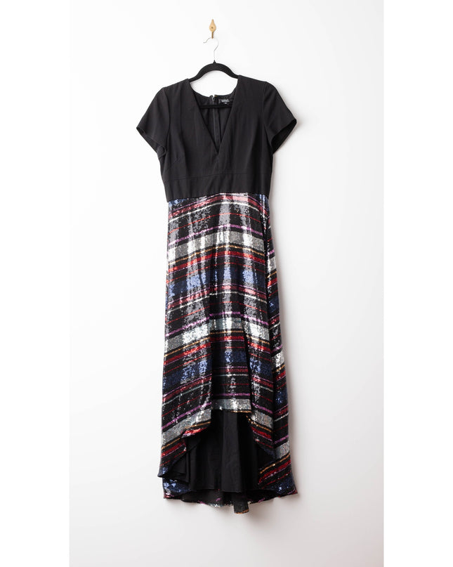 Badgley Mischka Sequin Skirt Gown