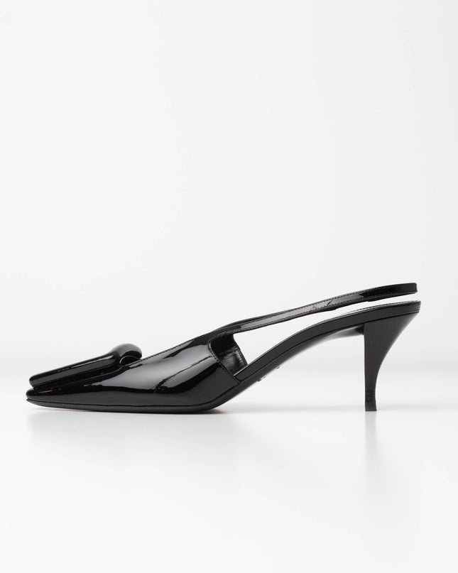 Saint Laurent Women's 24 Slingback Kitten Heel Pumps