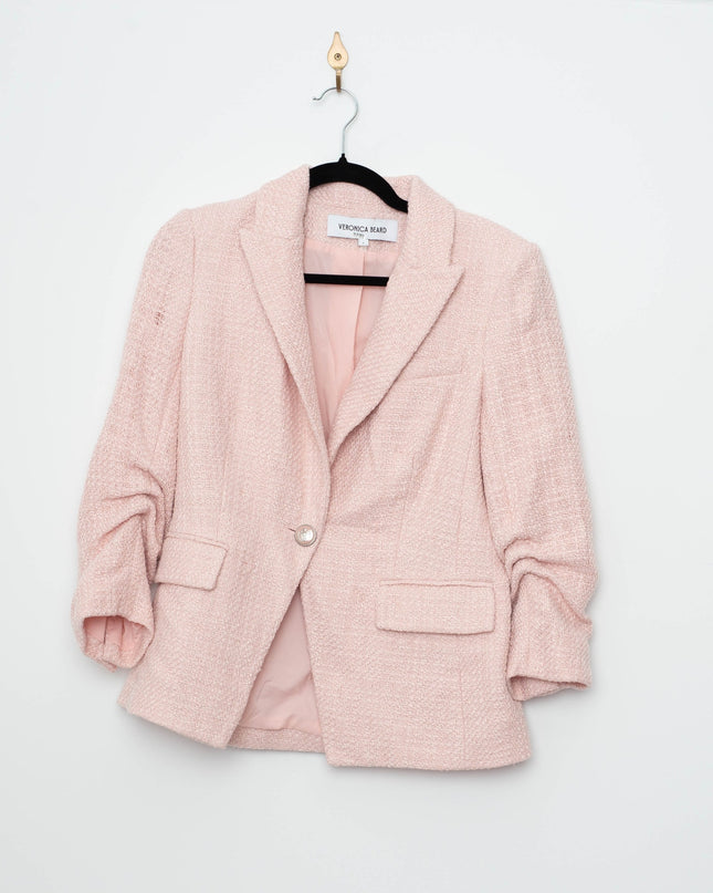 Veronica Beard Pink Ryland Dickey Jacket