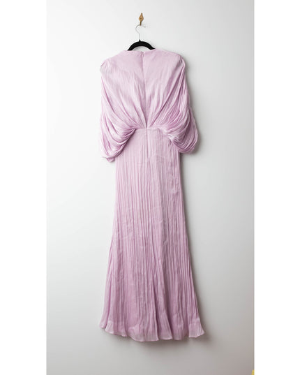 Badgley Mischka Pink Drape Dolman Gown