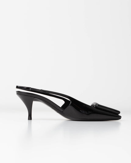 Saint Laurent Women's 24 Slingback Kitten Heel Pumps