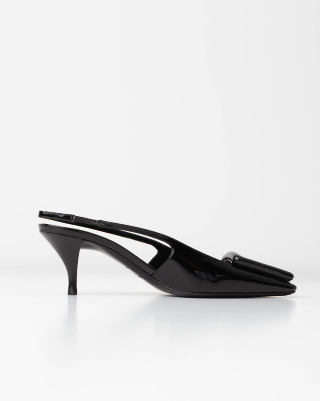 Saint Laurent Women's 24 Slingback Kitten Heel Pumps