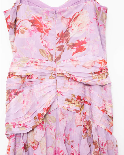 PatBO Floral Haze Flutter Maxi Dress Size 10 – Pink Formal Gown