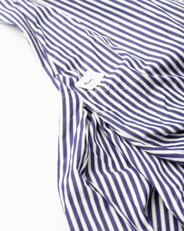 Martin Grant Oversize Blue Strips Cotton Tunic Dress