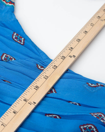 FARM Rio Anika Tiles Blue Maxi Dress