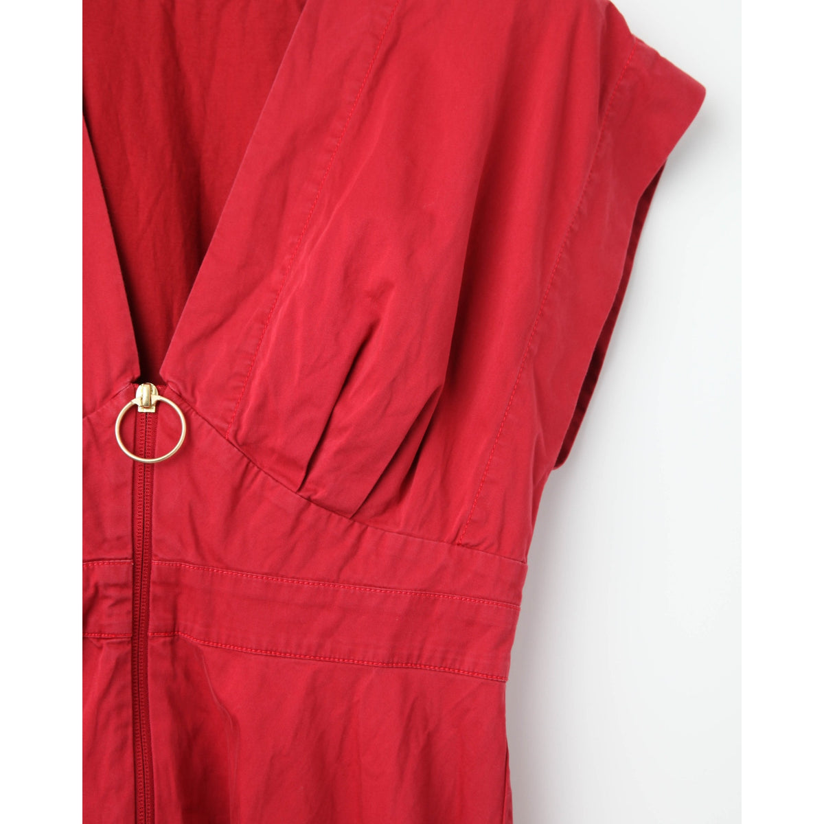 Roksanda Collective Two-Tone Midi Dress in Red and Orange Size 8