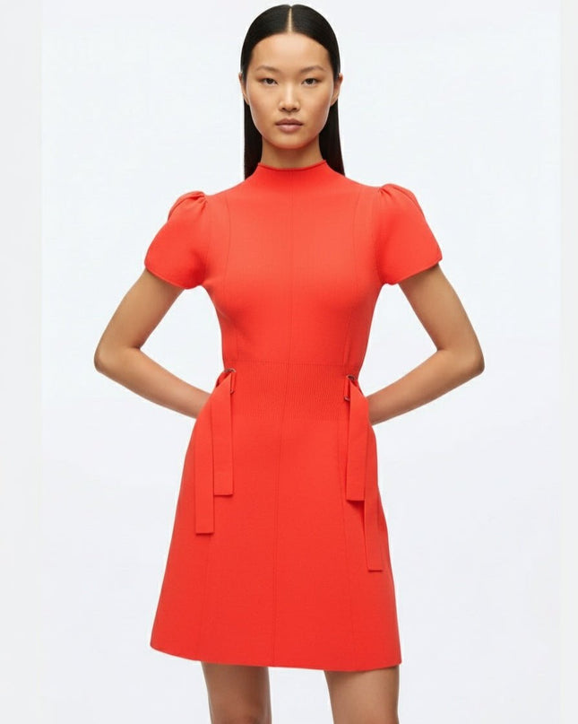 3.1 Phillip Lim Compact Rib Tulip Mini Dress in Red - Wind & Song