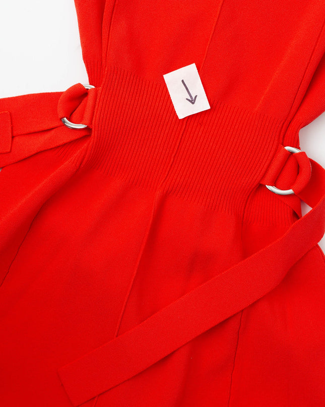 3.1 Phillip Lim Compact Rib Tulip Mini Dress in Red - Wind & Song