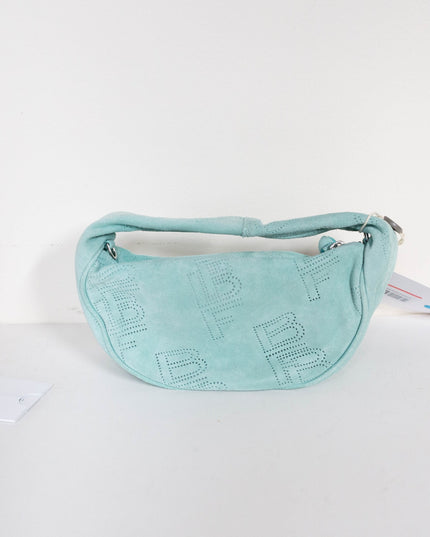 BY FAR hobo suede bag in Green