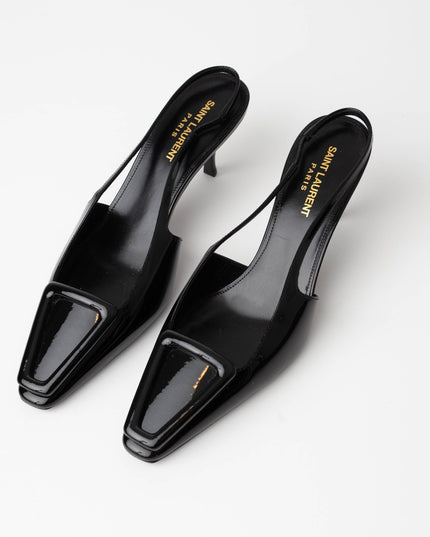 Saint Laurent Women's 24 Slingback Kitten Heel Pumps