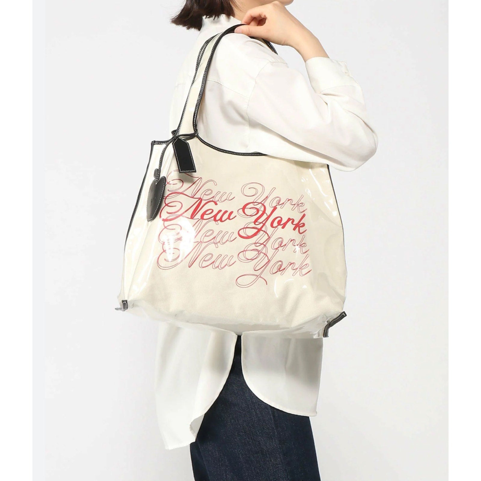 【3.1 Phillip Lim】私たちはニューヨークマーケットトートです Ecru We Are NY Mini Market Tote | Phillip Lim Women's Bags