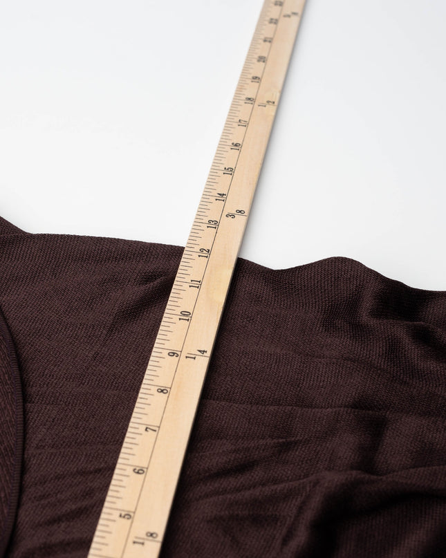 Altuzarra Knit Vivi Dress with Satin Ruffle in Charred Oak