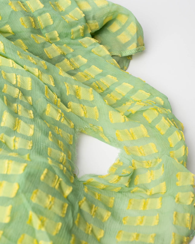 Alexis Elea Green Abstract Dress
