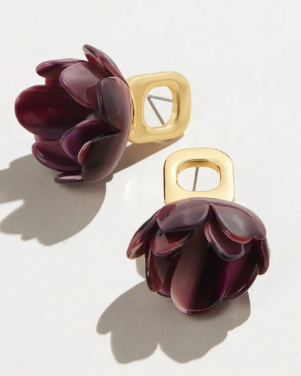 Lele Sadoughi Rose Petal Earrings