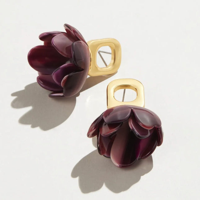 Lele Sadoughi Rose Petal Earrings