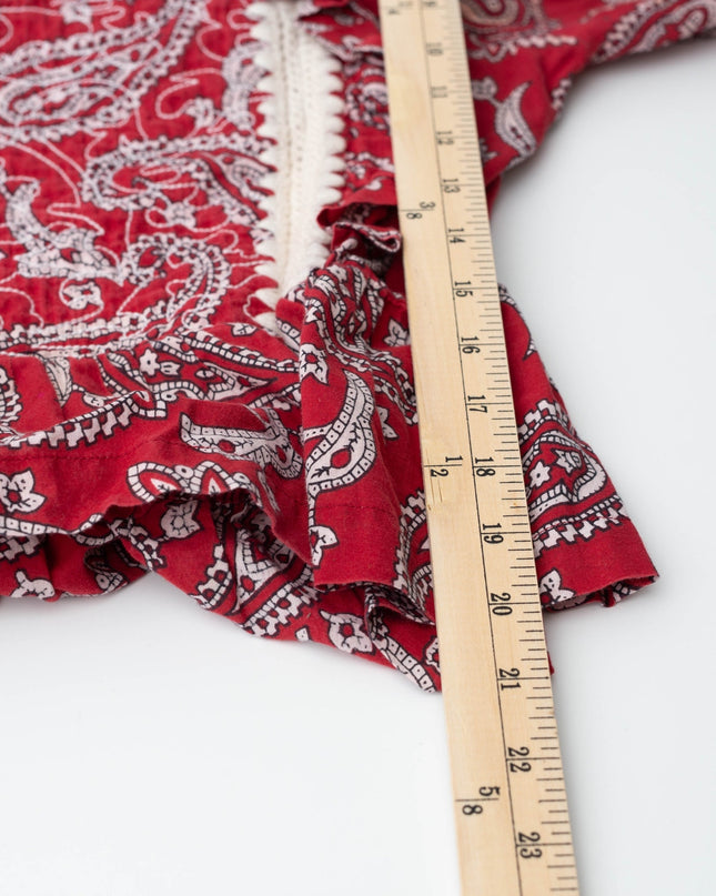 Sea New York Theodora Red Cotton Top