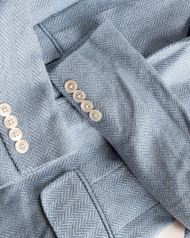 Polo Ralph Lauren Herringbone Linen-Blend Blazer - Size 2