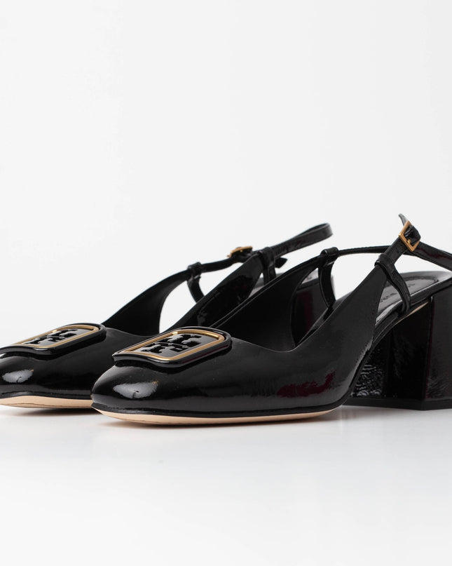 Tory Burch Georgia slingback 70mm Patent Leather Pumps