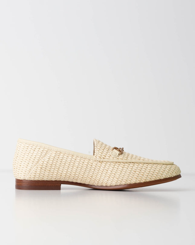 Sam Edelman Loraine Bit Loafer in Linen Raffia