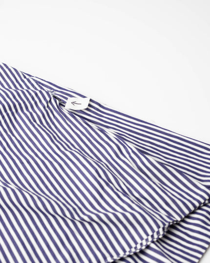 Martin Grant Oversize Blue Strips Cotton Tunic Dress
