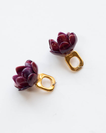 Lele Sadoughi Rose Petal Earrings