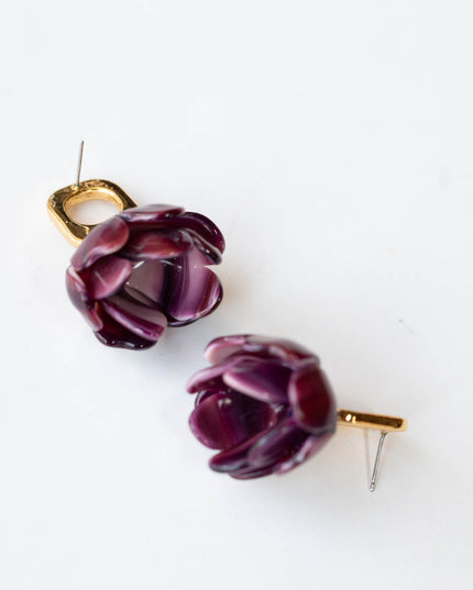 Lele Sadoughi Rose Petal Earrings