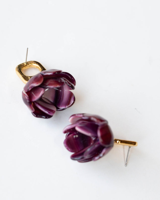 Lele Sadoughi Rose Petal Earrings