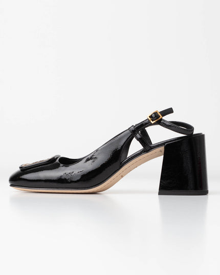 Tory Burch Georgia slingback 70mm Patent Leather Pumps