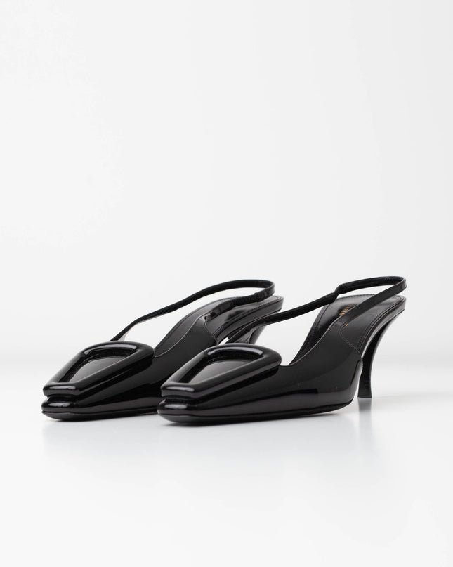 Saint Laurent Women's 24 Slingback Kitten Heel Pumps