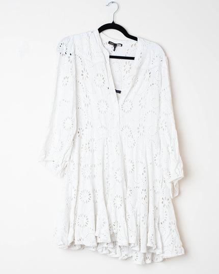 Maje Rapala White Mini Dress