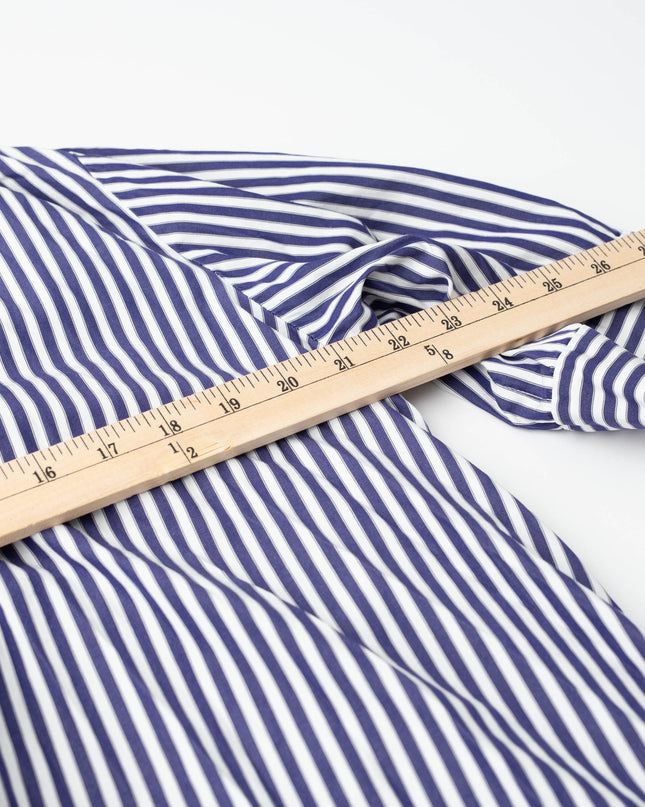 Martin Grant Oversize Blue Strips Cotton Tunic Dress