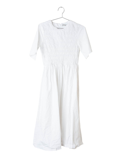 Sandy Liang Diddy White Cotton Dress - Size M